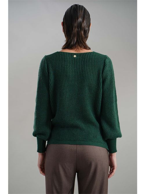 Maglia in misto lana Nualy | I25NSS13122VERDE BOSCO